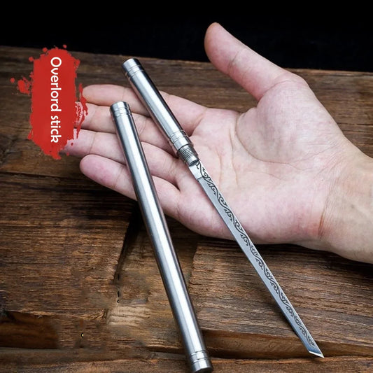 All-Steel Bully Stick Fruit & Tea Knife - Home & Outdoor Steak Knife, Camping Tool