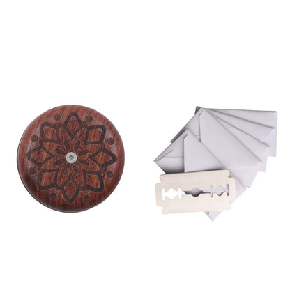 Wooden Bread Lame Tool – Dough Scraper & Scoring Knife with Blade for Bakery, Slicer/Cutter, Arc Curved Design, 1PC