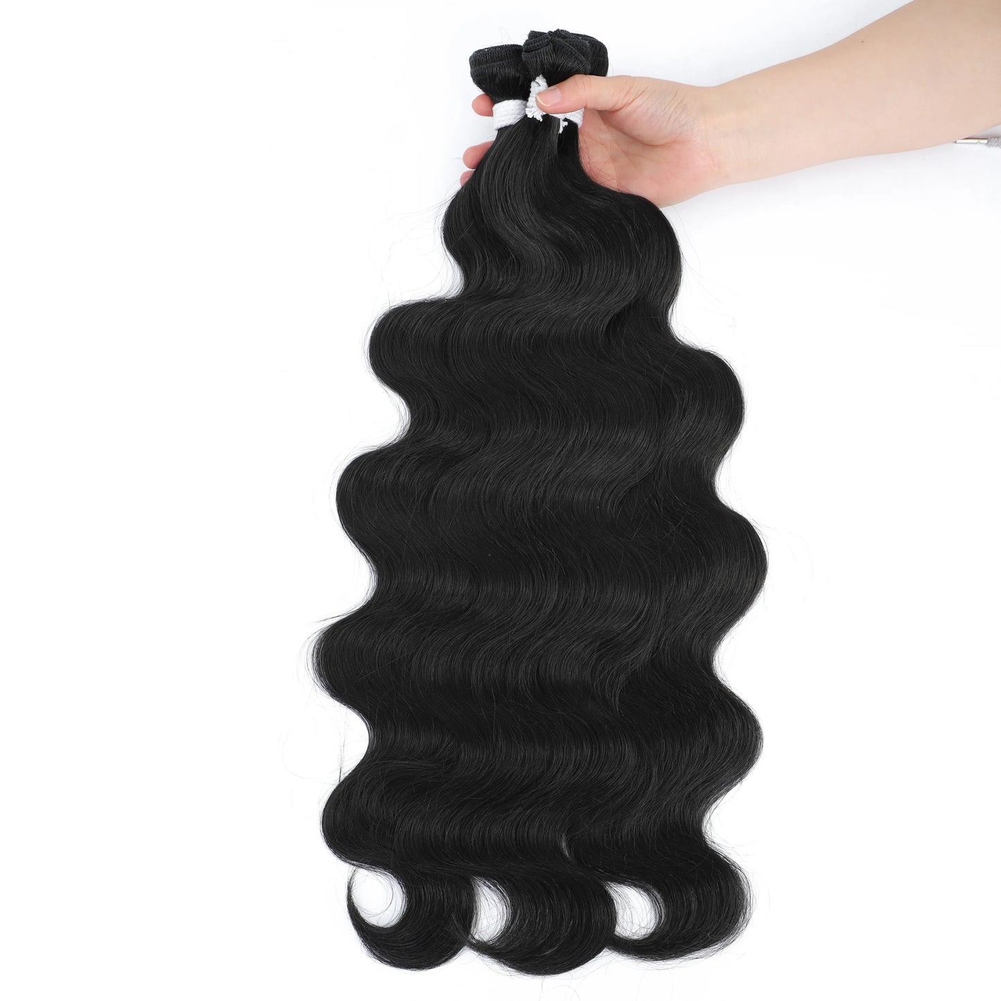Colorful Body Wave Hair Bundles 613 Piano Blonde – Ombre Synthetic Hair Extensions, Thick Ponytail & Loose Deep Weaving