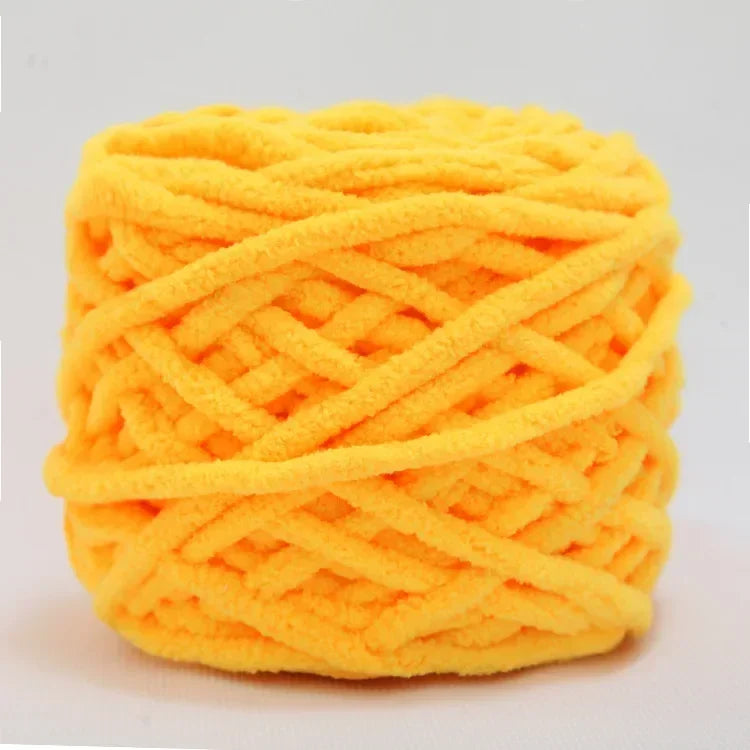 100g Chenille Knitting Yarn – Soft Thick Cotton Ice Strip Wool for DIY Hand Knitting Scarves & Crafts