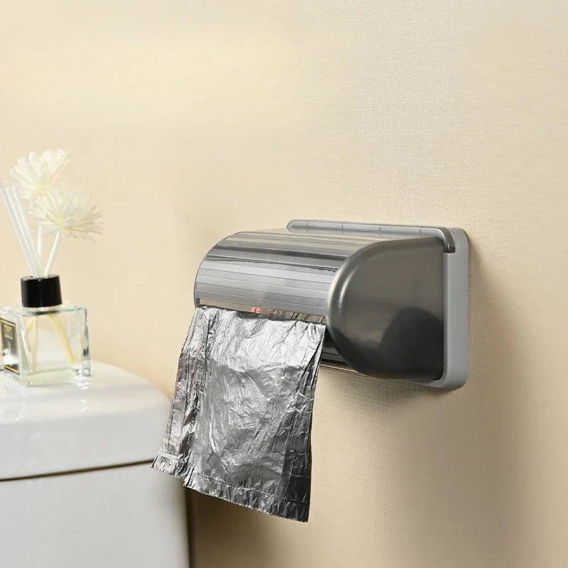 Wall-Mounted Trash Bag Storage Box – Plastic Garbage Bag Dispenser for Kitchen, Bathroom, and Home Organization