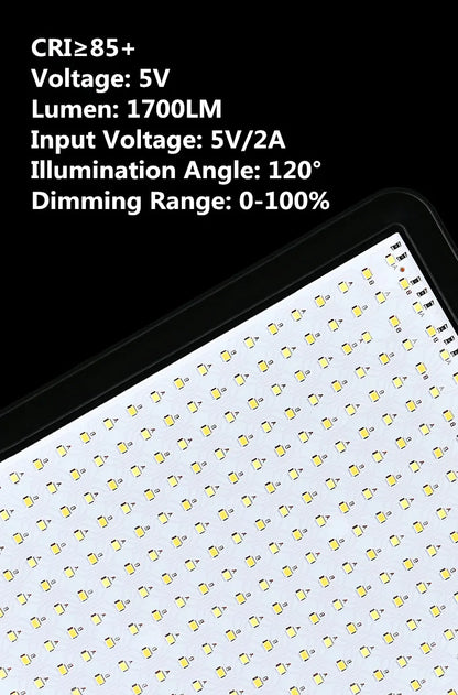 8"/12" LED Video Light Panel Kit – Photography & Streaming Studio Lamp with Tripod Stand for YouTube Live Shoots