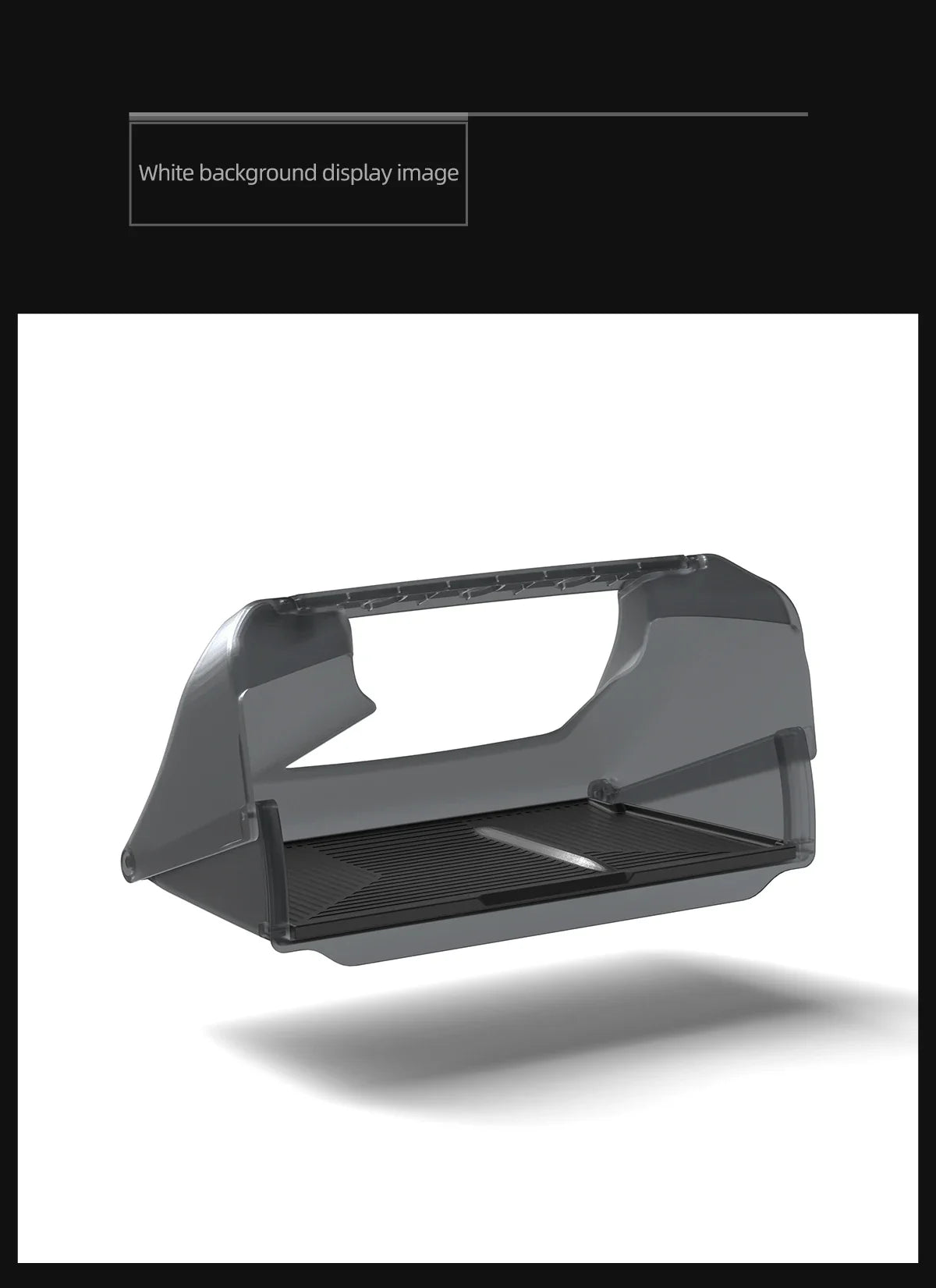 Hidden Storage Box Organizer – Under Screen Tray for Tesla Model Y 2024 & Model 3 2021-2022