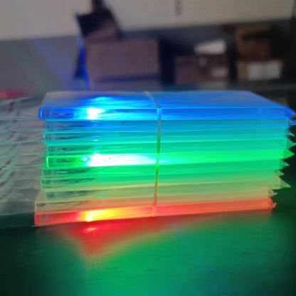 2026 LED Glow Acrylic Business Card - Creative Battery-Powered Gift for Father’s Day & Boyfriend