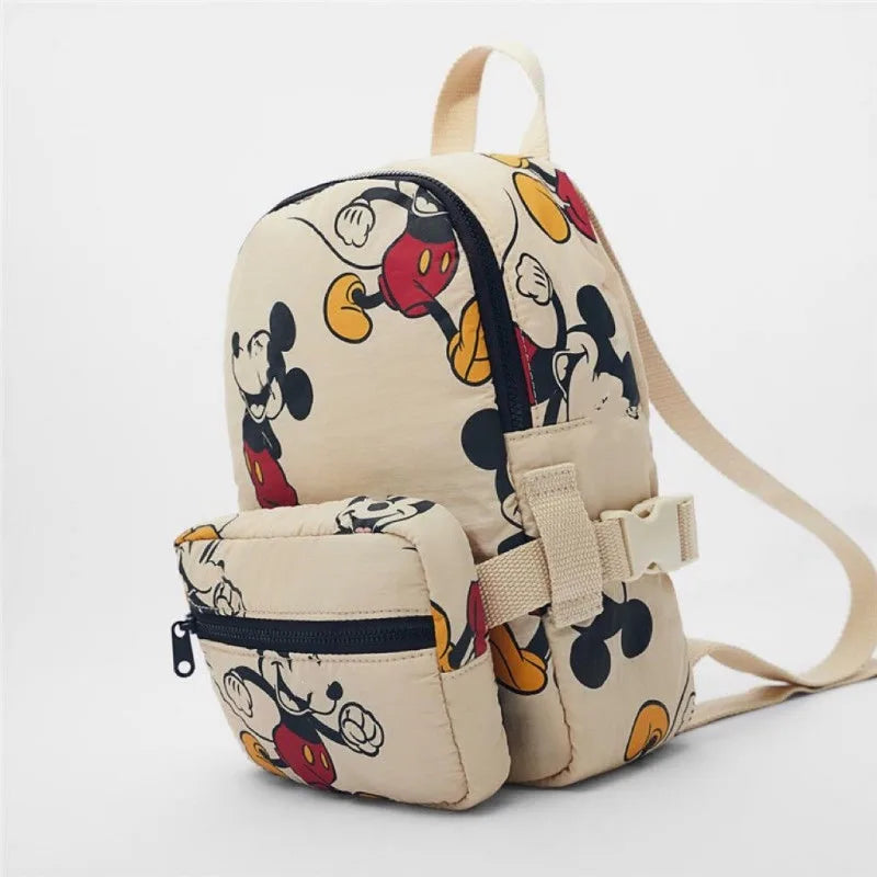 Disney Mickey Mouse Pattern Children's School Bag - Cute Lightweight Backpack with New Fashionable Design