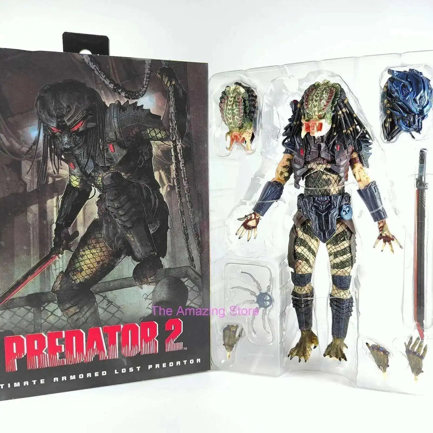 NECA Shaman Ahab Ultimate Scout Warrior Action Figure – Lost Battle Feral Jungle Hunter Predator Collector Toy