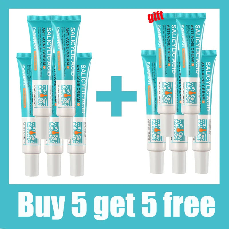 Salicylic Acid Acne Removal Cream – Anti-Acne, Redness Repair, Deep Cleaning & Oil Control Skincare
