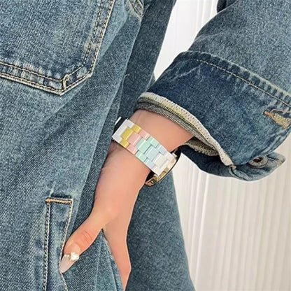 Cute Rainbow Candy Resin Watch Band for Samsung Galaxy Watch 4/5/6/7 Pro – Sport Bracelet Strap 20mm/22mm