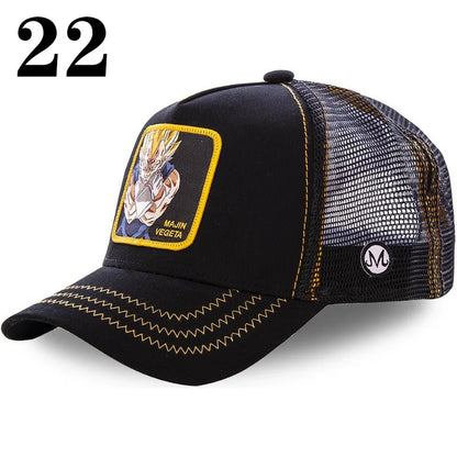 Dragon Ball Anime Baseball Cap - Goku Vegeta Buu Mesh Hip Hop Hat for Summer Casual Wear