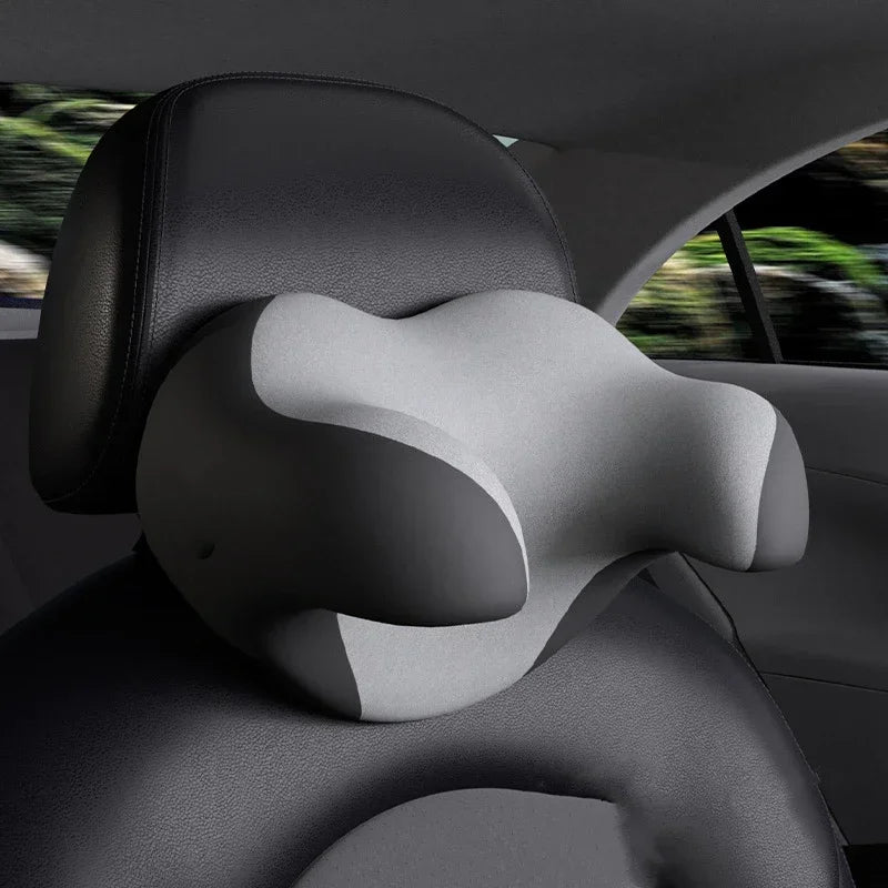 Car Pillows - Ergonomic U-Shaped Memory Foam Head & Neck Rest, Universal Auto Seat Headrest Protector, Interior Accessories