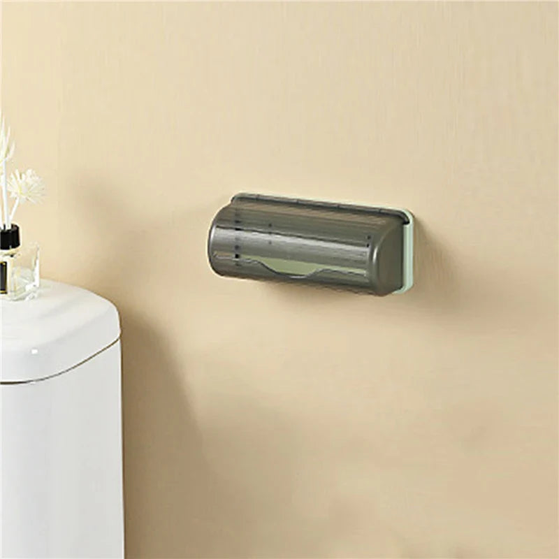 Wall-Mounted Trash Bag Storage Box – Plastic Garbage Bag Dispenser for Kitchen, Bathroom, and Home Organization