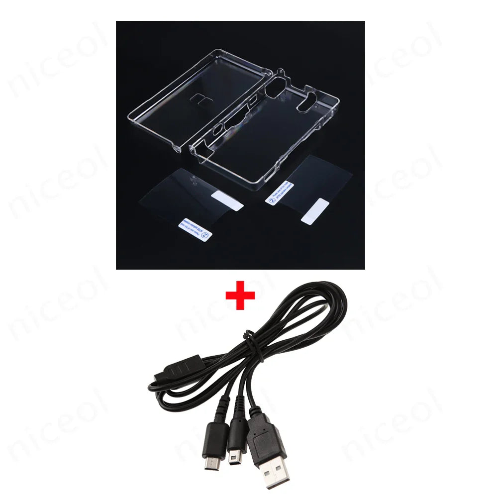 Hard Clear PC Cover for Nintendo DS Lite – Anti-Scratch Console Shell Accessory