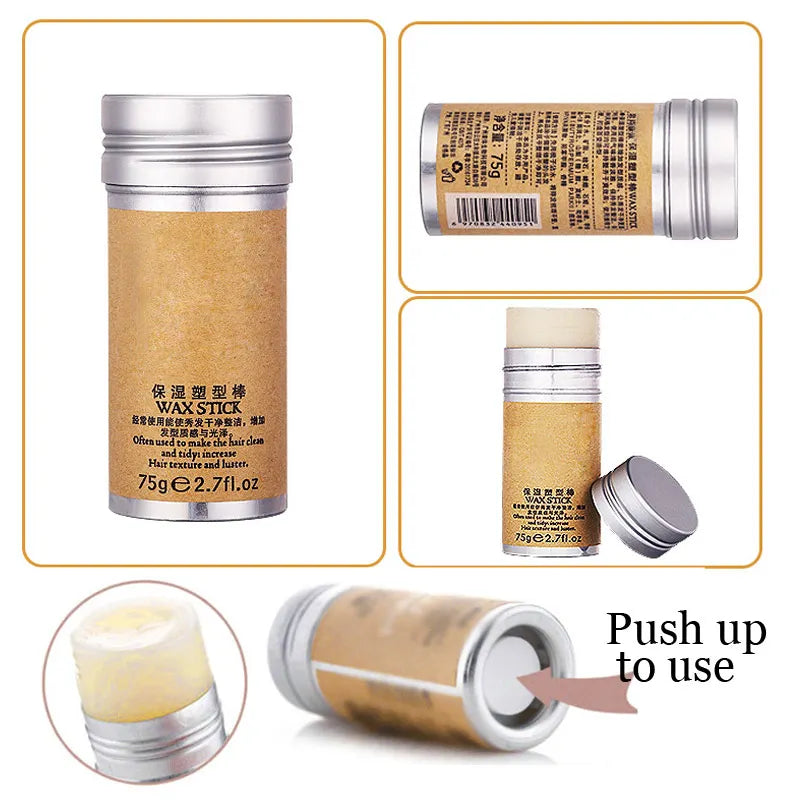 Broken Hair Fixer Wax Stick - Gel Cream for Styling, Frizz Fixer for Men, Women, and Children, Lay Down Edges Styling Wax