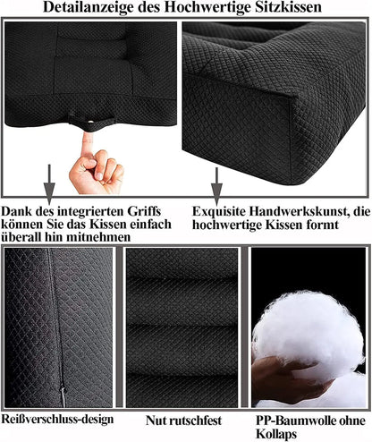 Height Boosting Ergonomic Seat Cushion – Portable, Breathable Comfort Foam for Added Support