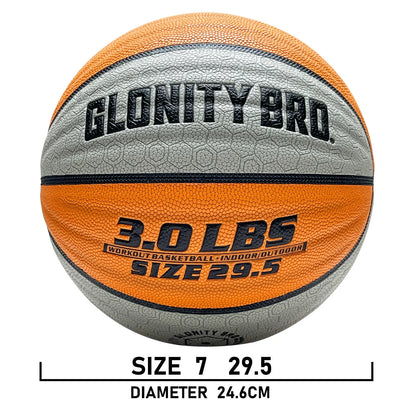 Heavy Weighted Basketball 28.5"/29.5" – Non-Slip Training Ball for Dribbling, Passing & Rebounding