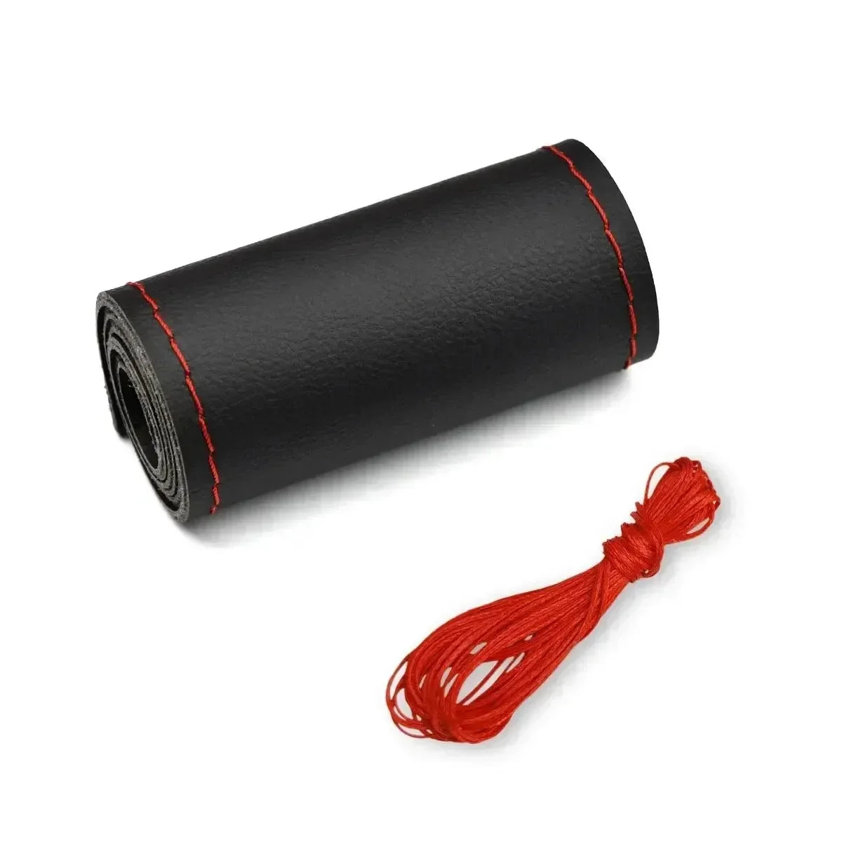 DIY Leather Steering Wheel Cover Kit - Needle & Thread Braided Car Interior Accessory