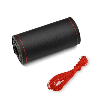 DIY Leather Steering Wheel Cover Kit - Needle & Thread Braided Car Interior Accessory