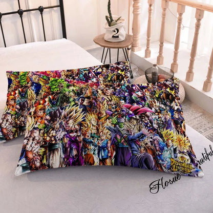 DRAGON BALL Anime Pillowcase – Cute Printed Pillow Cover for Comfortable Home Bedding & Gifts