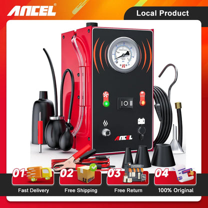 ANCEL S200 EVAP Smoke Leak Detector — Car & Motorcycle Diagnostic Smoke Machine for Vacuum, Oil & Fuel Pipe Leak Detection