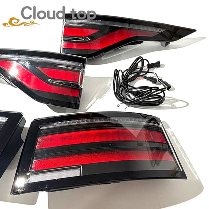 Rear Tail Light Assembly - Pair Outer & Inner Lamps for 2017-2023 Land Rover Discovery 5