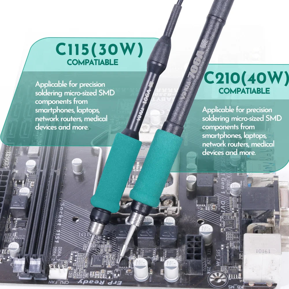 YIHUA 982-III Precision Soldering Station – Adjustable Temperature Soldering Iron for C115 C210 C245 Welding & Rework
