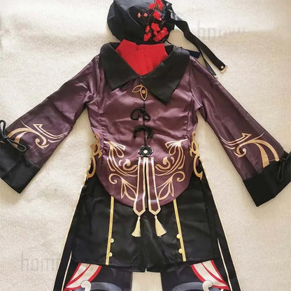 Hu Tao Cosplay Costume for Women — Anime Halloween Outfit, Adult Hu Tao Dress & Accessories