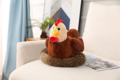 Swan & Chick Family Plush Toy — Lifelike Mother and Baby Stuffed Animals with Nest for Kids