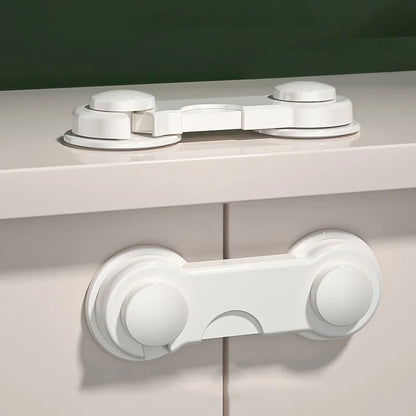 Multi-Function Security Protection Locks - Baby Safety Cabinet Drawer Door Buckle, White Toilet Refrigerator Lock - 5Pcs/Lot