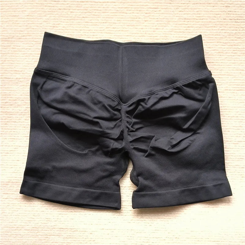 Women’s Gym Impact Running Shorts — Seamless Scrunch Butt Biker & Yoga Athletic Leggings