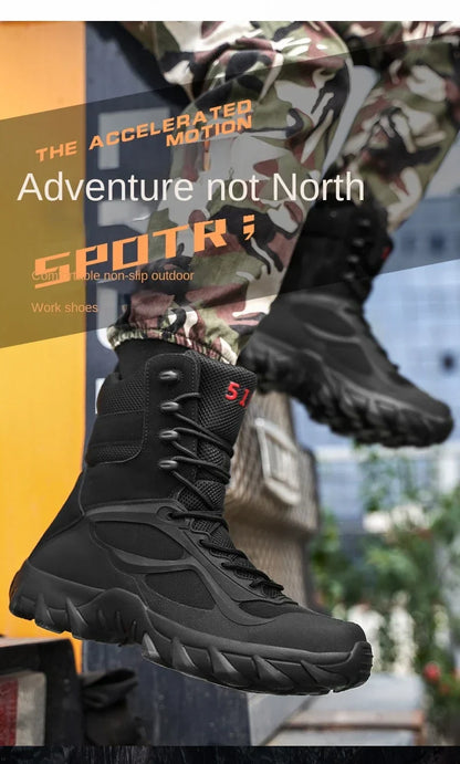 Men's Tactical Boots - Lightweight Autumn Special Forces Field Boots, Non-Slip Outdoor Shoes for Men (Zapatillas Hombre)