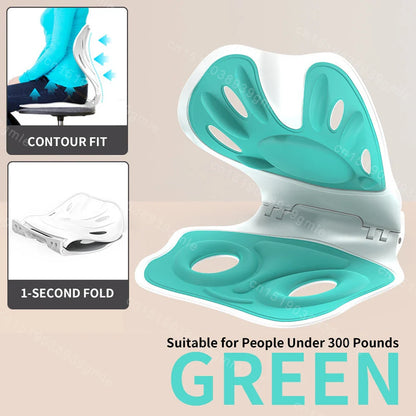 Ergonomic Waist Protection Cushion — Foldable Back Support for Pain Relief, Anti-Hunchback Posture Correction