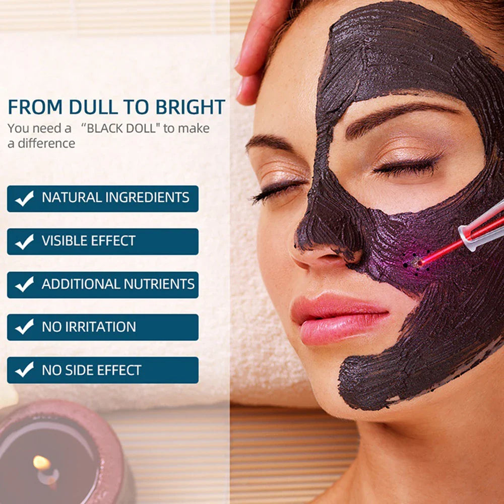 2/5Pcs Black Gel Carbon Mask for ND YAG Laser – Skin Whitening, Deep Cleansing & Facial Rejuvenation Cream