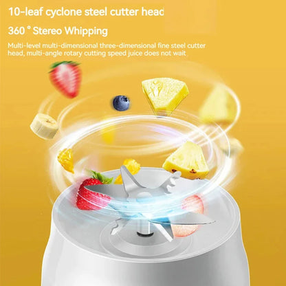 500ML Portable Electric Blender – 40W USB Rechargeable Cordless Juicer for Smoothies, Milkshakes, and Juice