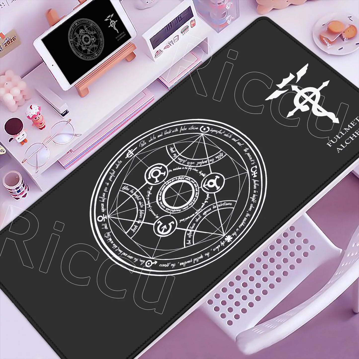 Fullmetal Alchemist XXL Gaming Mouse Pad – Large Anti-Slip Keyboard Desk Mat for Home & Office