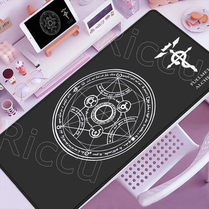 Fullmetal Alchemist XXL Gaming Mouse Pad – Large Anti-Slip Keyboard Desk Mat for Home & Office