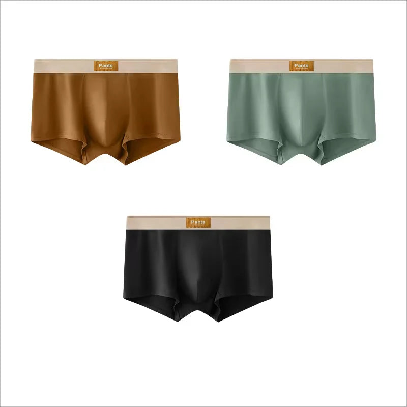 4PCS Men’s Cotton Boxer Shorts Set – Breathable Comfortable Underwear for Sports & Everyday Wear (L–7XL)
