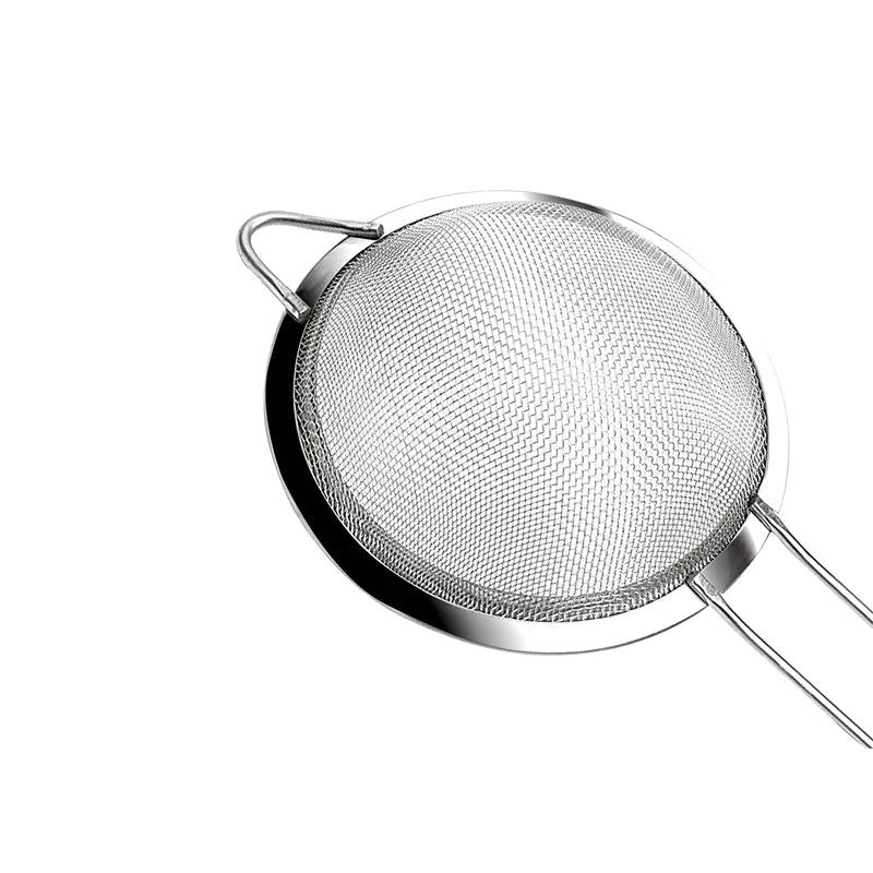 1/3/4pcs Stainless Steel Fine Mesh Strainer – Oil, Flour, and Pastry Sieve for Baking & Kitchen Use