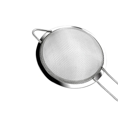 1/3/4pcs Stainless Steel Fine Mesh Strainer – Oil, Flour, and Pastry Sieve for Baking & Kitchen Use