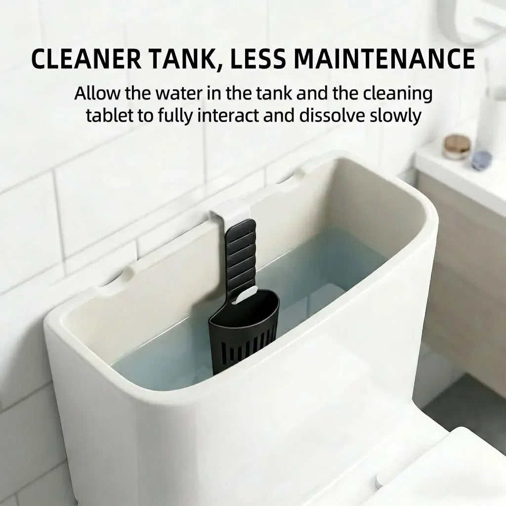 Silicone Toilet Tank Tablet Holder - Hanging Cleaner & Deodorizer Organizer