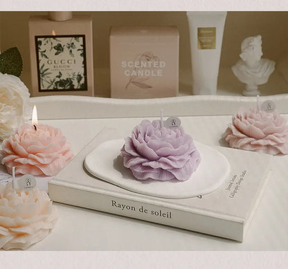 Peony Flower Scented Candle - Perfect Gift Decoration for Mother's Day & Birthdays