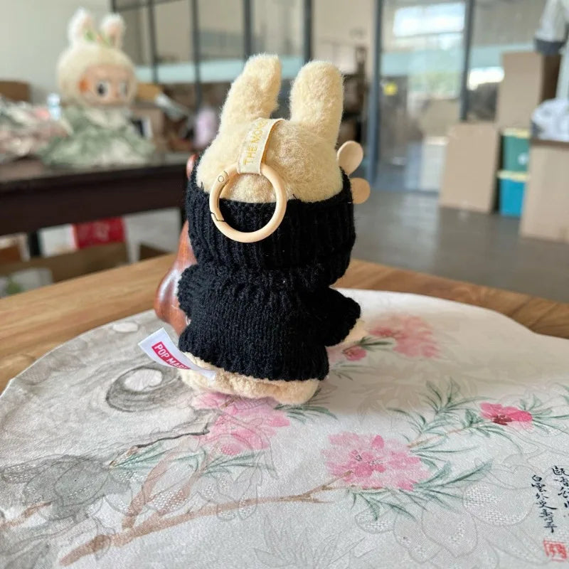 17cm Labubu Doll Clothes — Monster Outfit with Hat, Love Sweater & Casual Shoes for Sitting Party Accessories