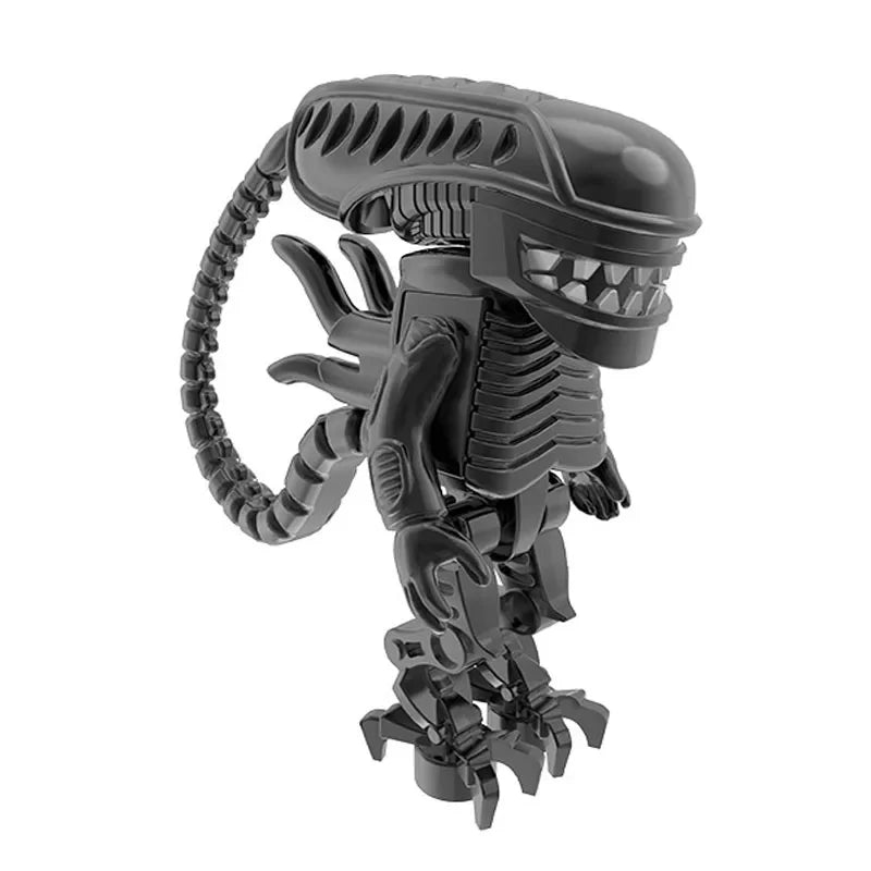 Super Heroes Model Figure Blocks – Invisible Predator vs Alien Jungle Killer Construction Toy for Children