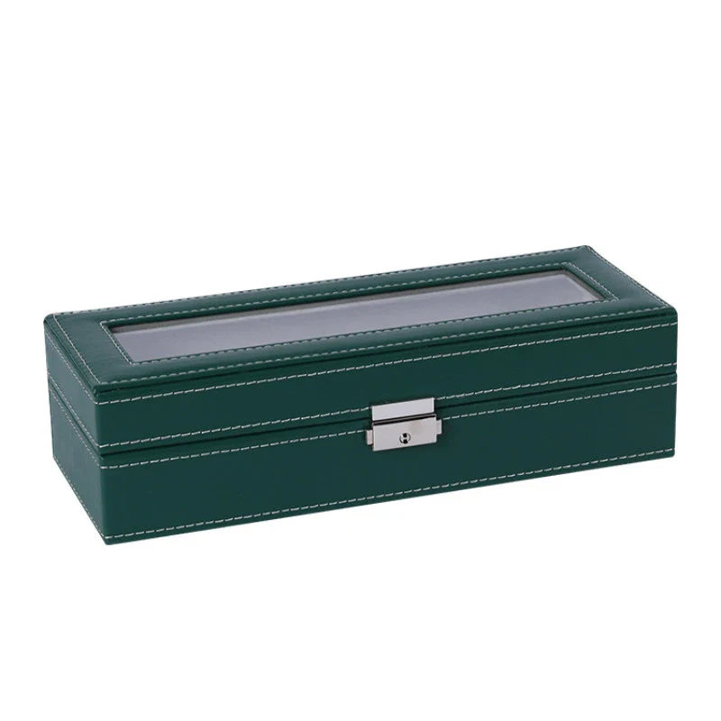 Handmade Luxury Wooden Watch Box – 6/10/12 Grid Display Case & Jewelry Organizer for Watches