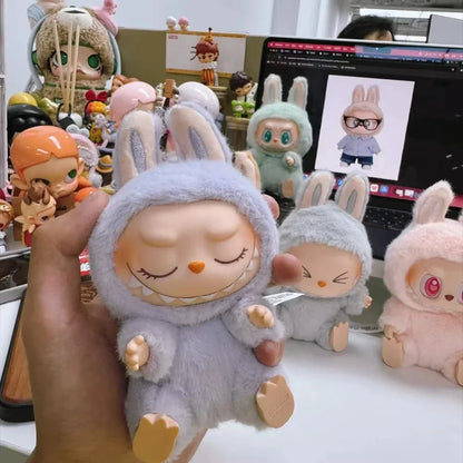 1:1 High-Quality Macaron 2nd The Monsters Labubu Vinyl Plush Blind Box - Sitting Party Doll, Decorative Surprise Gift