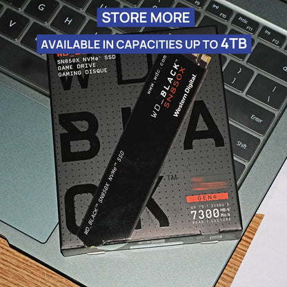 WD_BLACK SN850X M.2 NVMe SSD – 1TB/2TB/4TB PCIe 4.0x4 for Gaming, PC, Laptop, PS5