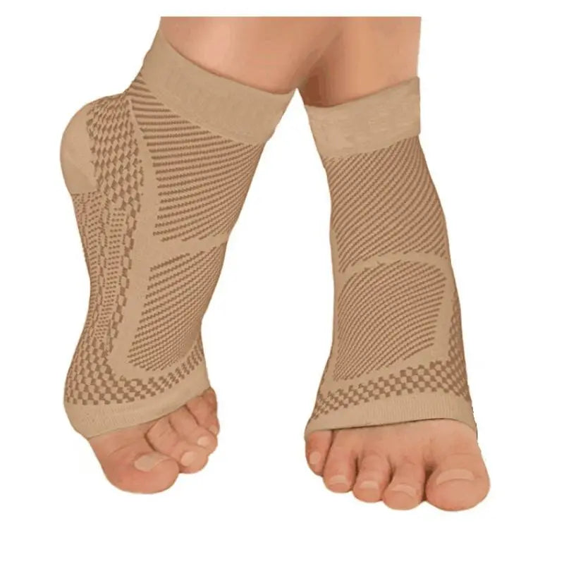 Sports Ankle Support Brace – Compression Sleeve Sock for Plantar Fasciitis, Achilles Tendonitis & Heel Pain