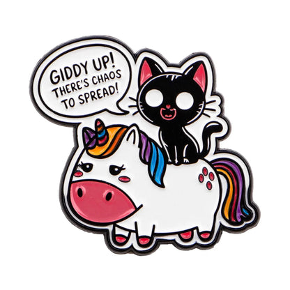 Cute Black Cat Enamel Pin – Animal Brooch Lapel Pin for Backpack, Clothing, Witch Jewelry & Halloween Gifts