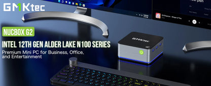 GMKtec G2 Mini PC – Intel 12th Gen Alder Lake N100, Windows 11 Pro, 12GB DDR5 RAM, 512GB SSD, WiFi 6 & BT5.2 Desktop Computer