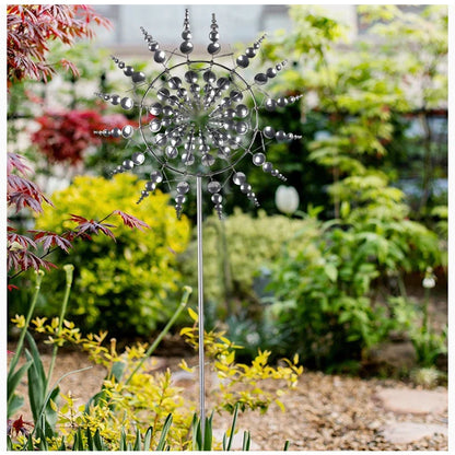 Creative 360-Degree Rotating Metal Windmill – Garden Lawn Yard Decoration & Ornament