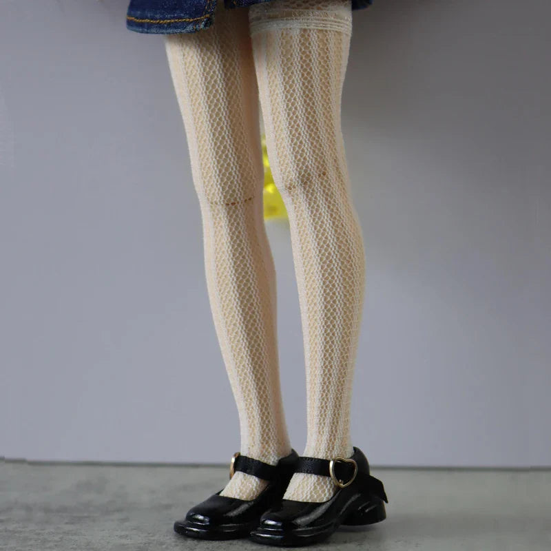 Blythe Doll Socks — Long Stockings in Black, White, Pink & Candy Colors for OB24, OB22, Azone Dolls